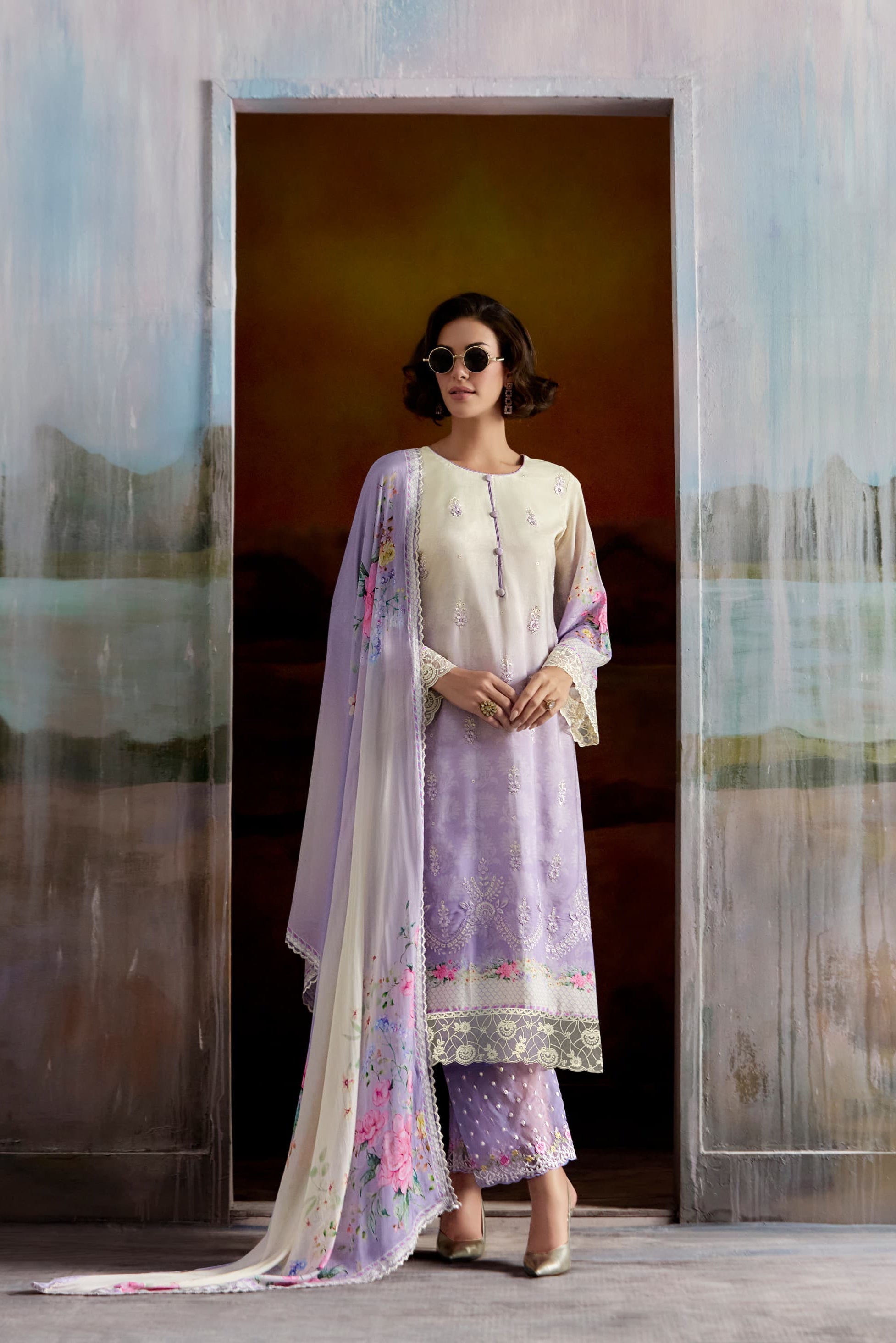 Pure Muslin Fab Luxury Suit LXST0018