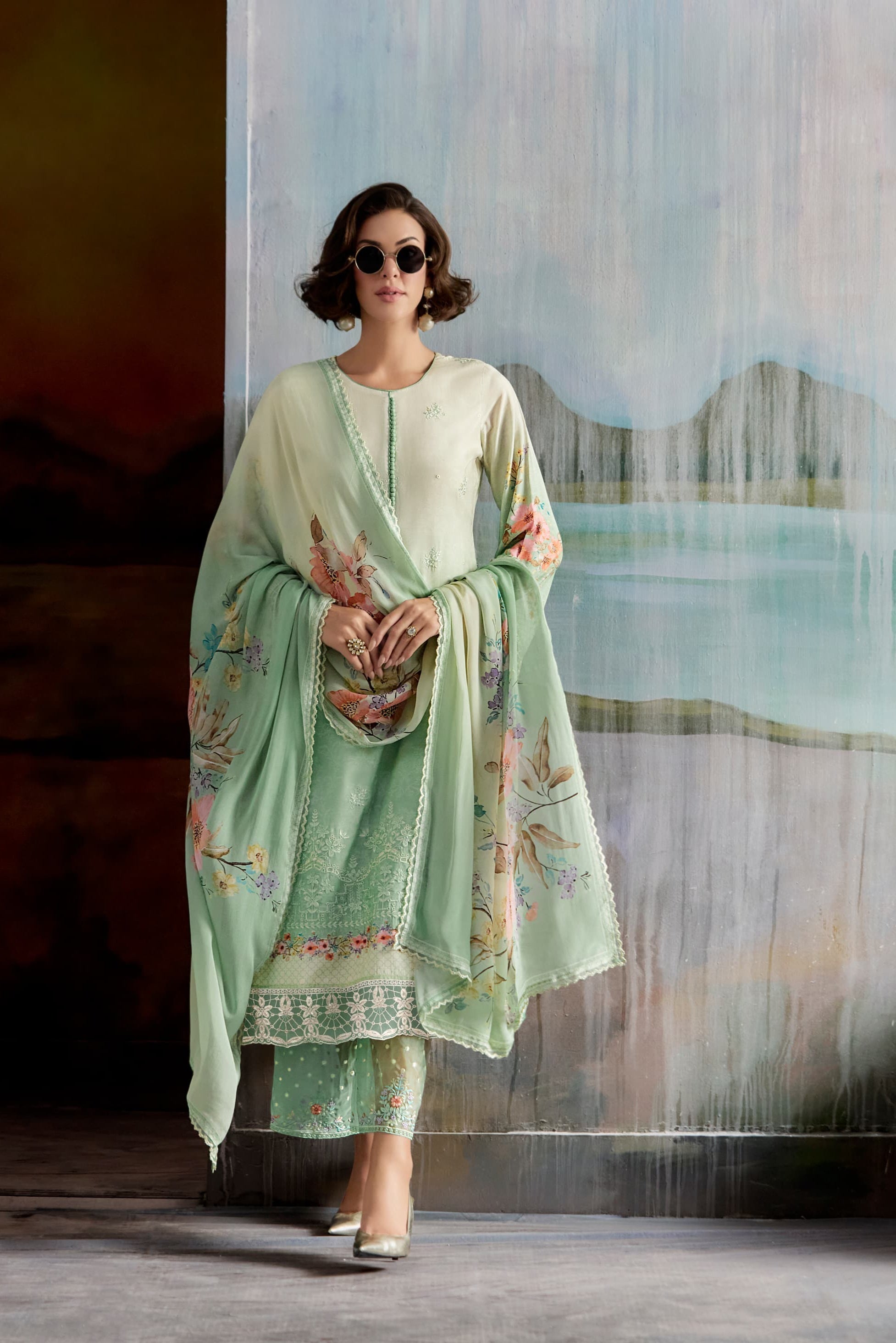 Pure Muslin Fab Luxury Suit LXST0018