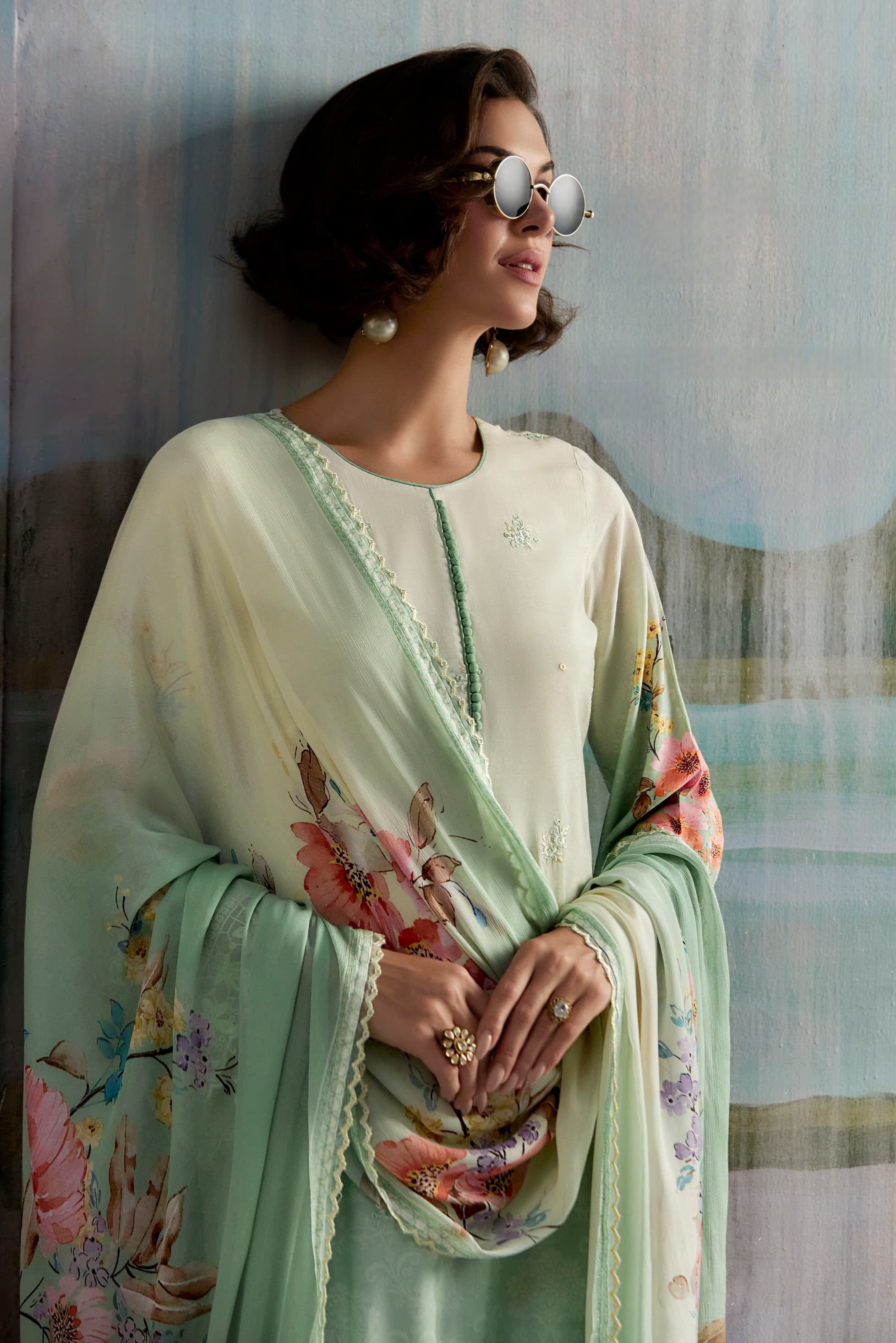 Pure Muslin Fab Luxury Suit LXST0018