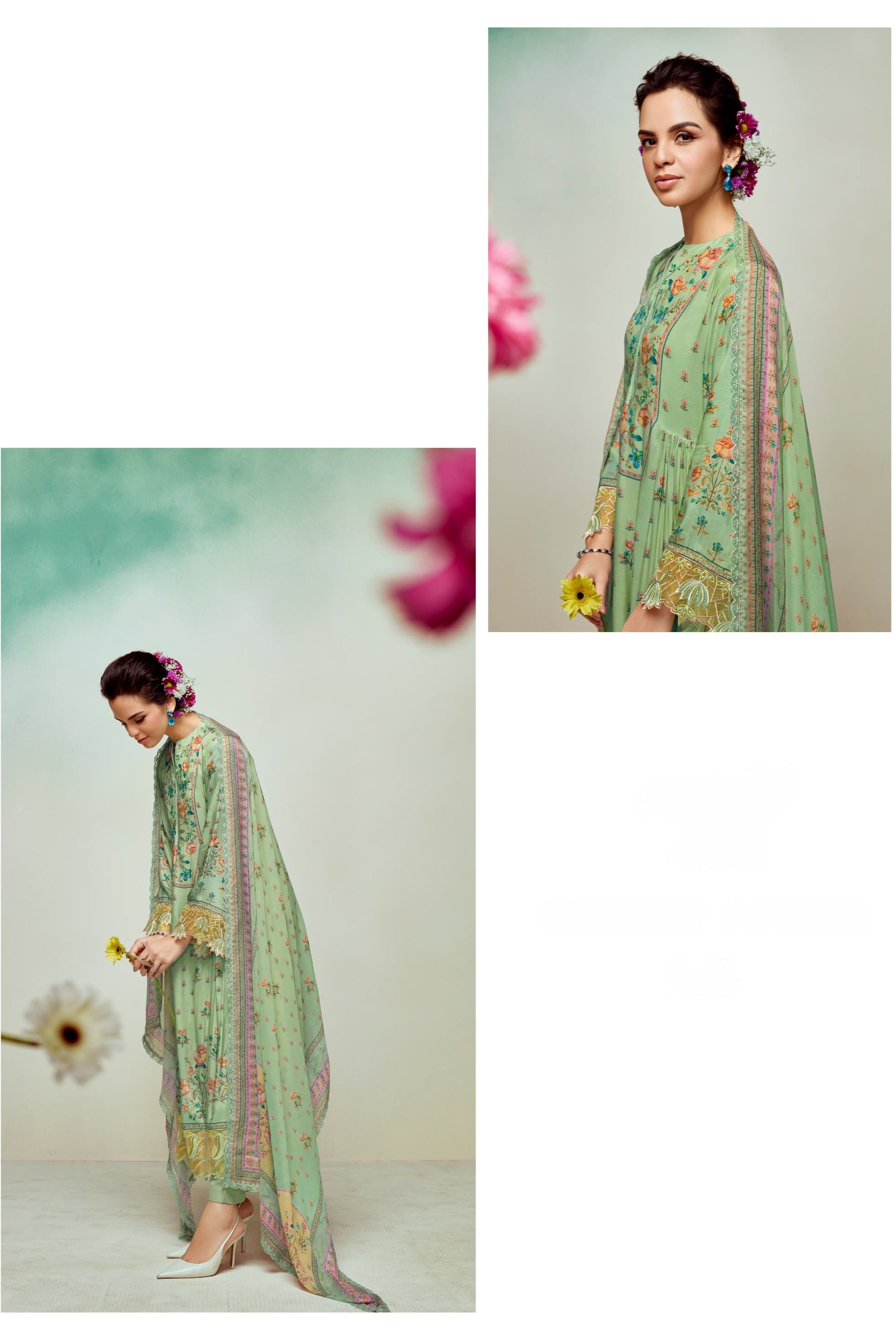 Elysian Lace Georgette Suit LXST0029