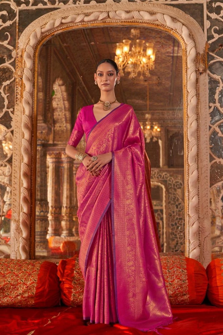 Zariah Moss Chiffon Handloom Saree EASE0017