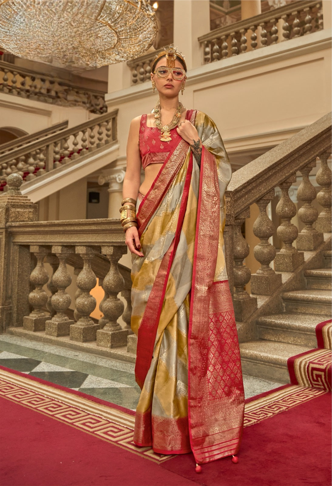 Rangat Gaji Satin Saree EASE0029