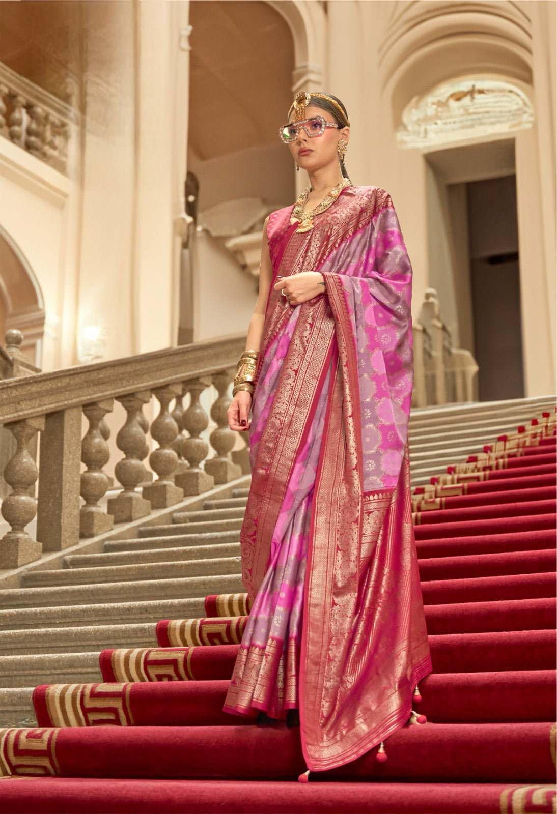 Rangat Gaji Satin Saree EASE0029
