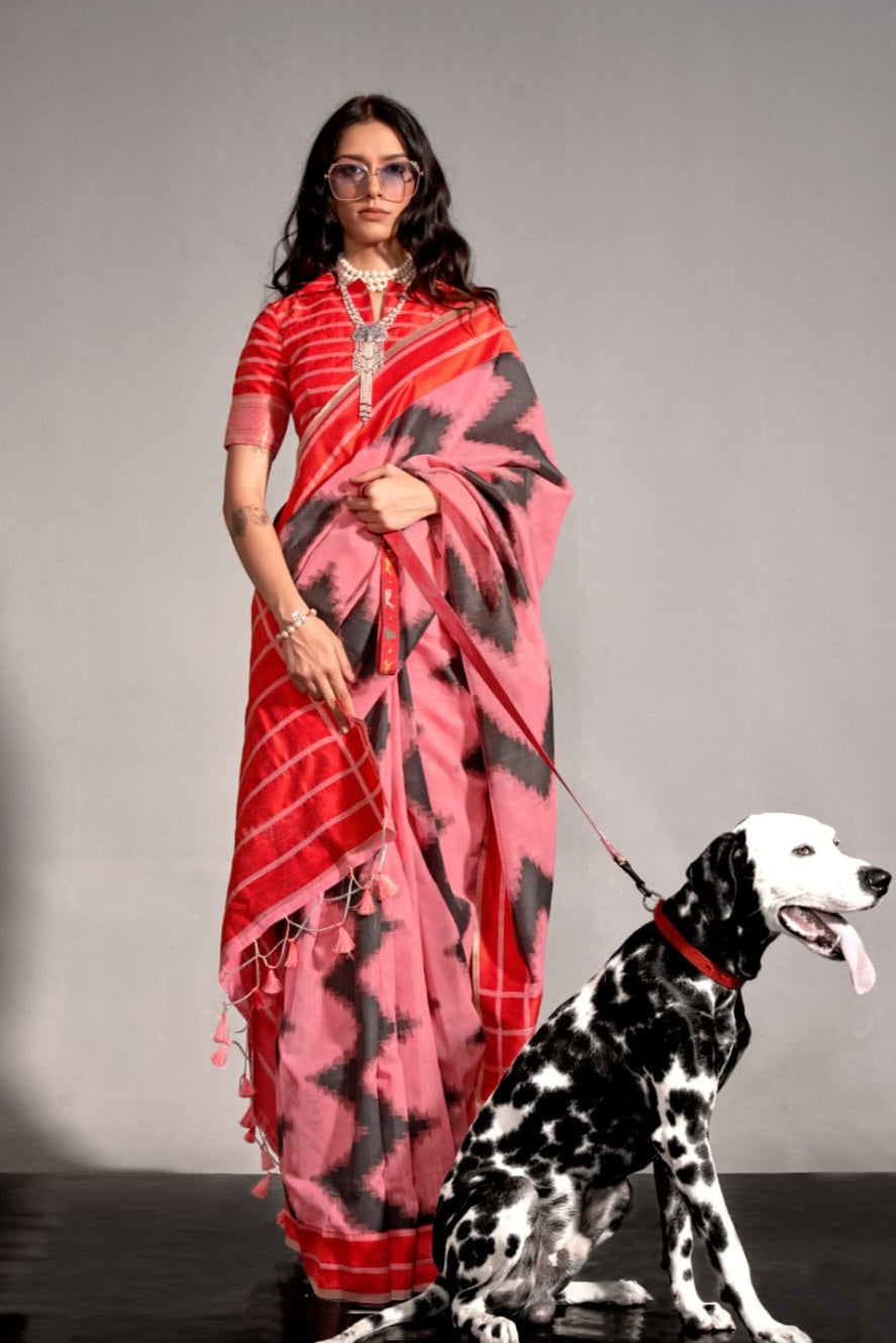 Ritika Spun Handloom Silk Saree EASE0025
