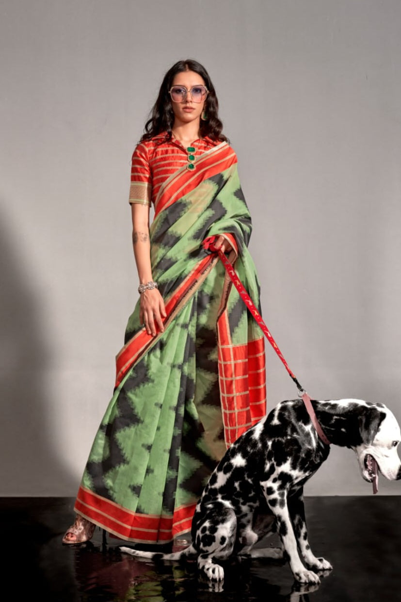 Ritika Spun Handloom Silk Saree EASE0025