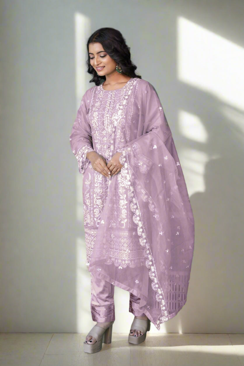 Ethereal Thread Bloom Pakistani Suit LXPK0052